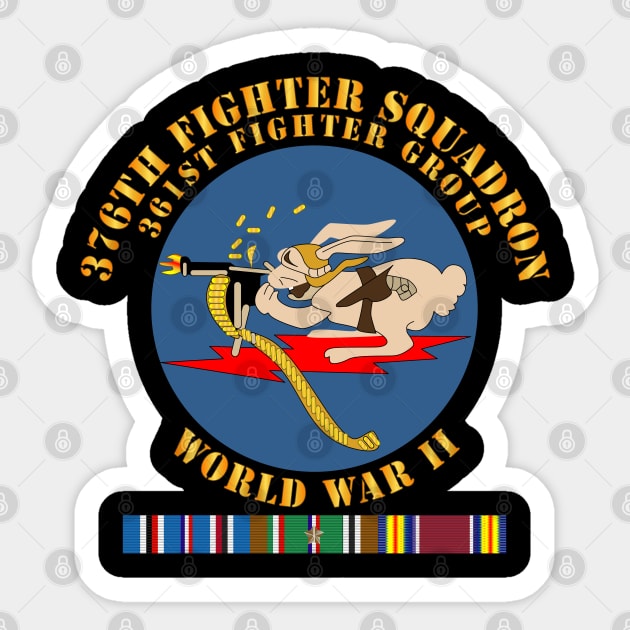 376th Fighter Squadron - WWII w EUR SVC Sticker by twix123844